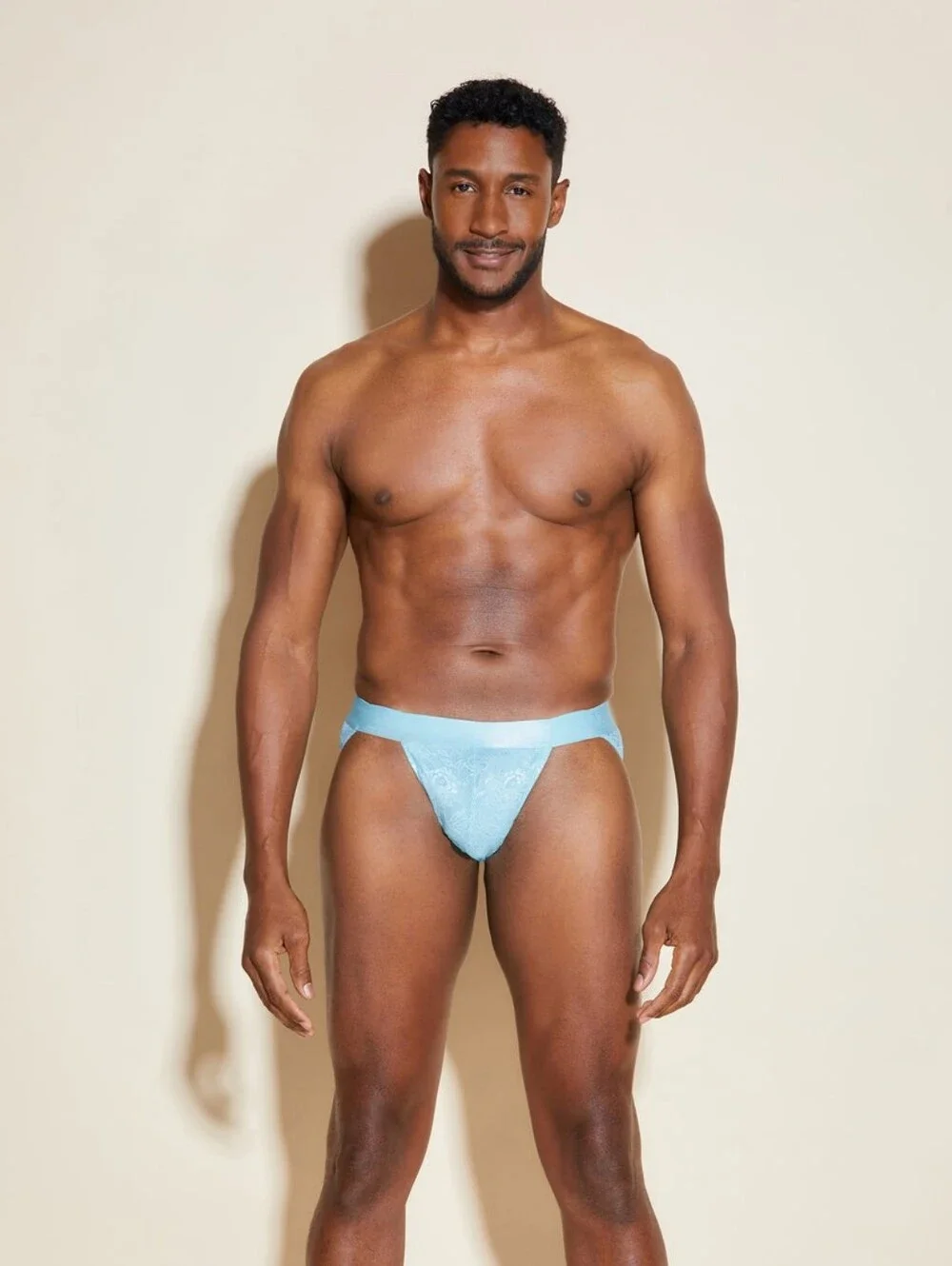 Cosabella Light Blue Lace Men's Bikini Briefs